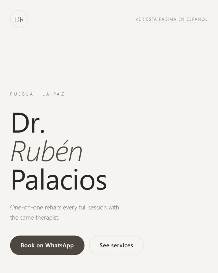 Dr Link page in the Stone Neutral style